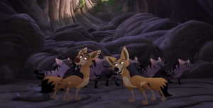 Goigoi and Reirei tricking the aardwolves into thinking that they are nice