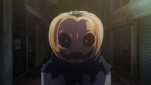 Anime Depiction of Minami's mask.