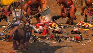 The final battle between Alaric and Gotai.