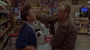 Rig knocking a cashier out