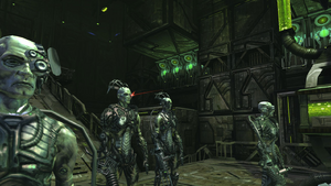 The Borg as they appear in Star Trek: Online.