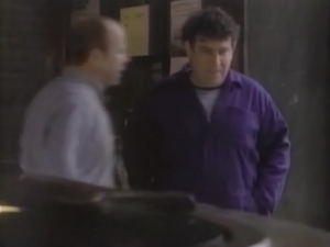 Phil Mitchell talking with his childhood companion and Grant's best-friend Nigel Bates.