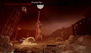 Enzukai-Ryū bossfight ingame.