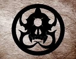 Orok's skull as The Hunter's Black Lodge's logo.