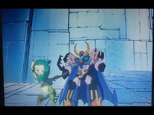 Unicron challenges Lio Convoy to a fight.