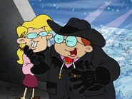 Jimmy celebrating his victory with Anna.