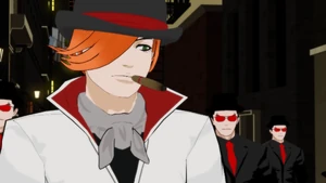 Junior's henchmen accompany Roman Torchwick on a heist.