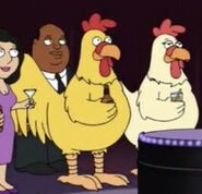 Ernie and his wife at a strip club.