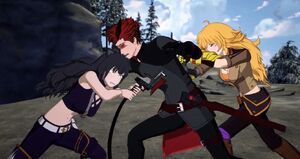 Adam being stabbed by both Blake and Yang