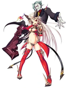 Aldra in the original Queen's Blade