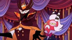 Paimon greeting Stolas.