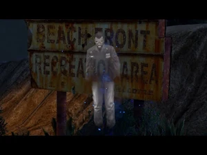 Johnny's ghost in Grand Theft Auto Online during the 2023 Halloween event.