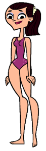 Josee in her swimsuit.
