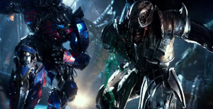 Optimus Prime cut Megatron's arm.
