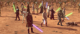 Of the two hundred Jedi who had arrived, only a few were left and the situation seemed lost.