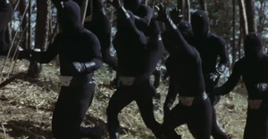 A horde of Ari Commandos in Eight Riders vs. Galaxy King.