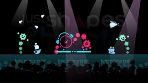 The Boss celebrating with the other characters during the credits.