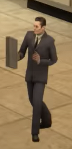 The Human G-Man from Skibidi Toilet franchise who was theorized to be G-Toilet.