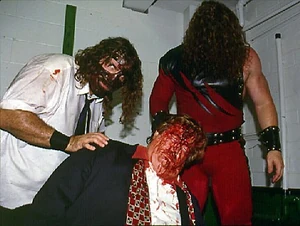 Kane & Mankind with Paul Bearer (1998)