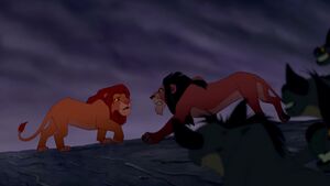 (Simba: No, I'm not a murderer!) "Oh, Simba, you're in trouble again."