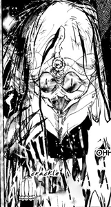 Queen Nehelenia being cursed to a crone.