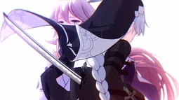 Herrscher of the Corruption killing Kallen Kaslana.