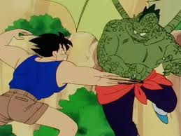 Tambourine fighting Yamcha.