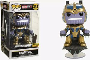 Thanos' Funko Pop with throne.