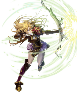 Clarisse's portrait when executing a Special attack in Fire Emblem Heroes.