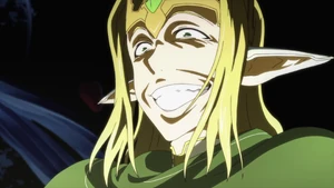 Fairy King Oberon's sadistic grin.