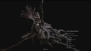 Salazar/Queen Plaga hybrid in remake.