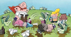 The toilets’s desths.