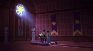 Andrew signing the Journal