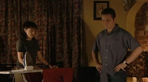 Trevor becomes infuriated when Little Mo refuses to tell him about her family problems.