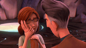 Strickler unmasks Usurna, revealing her ruse as Barbara Lake to trick him.