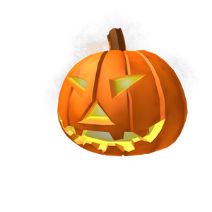 A closer look to Headless Horseman's Jack-o'-lantern.