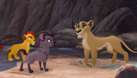 Zira expressing her disgust for hyenas