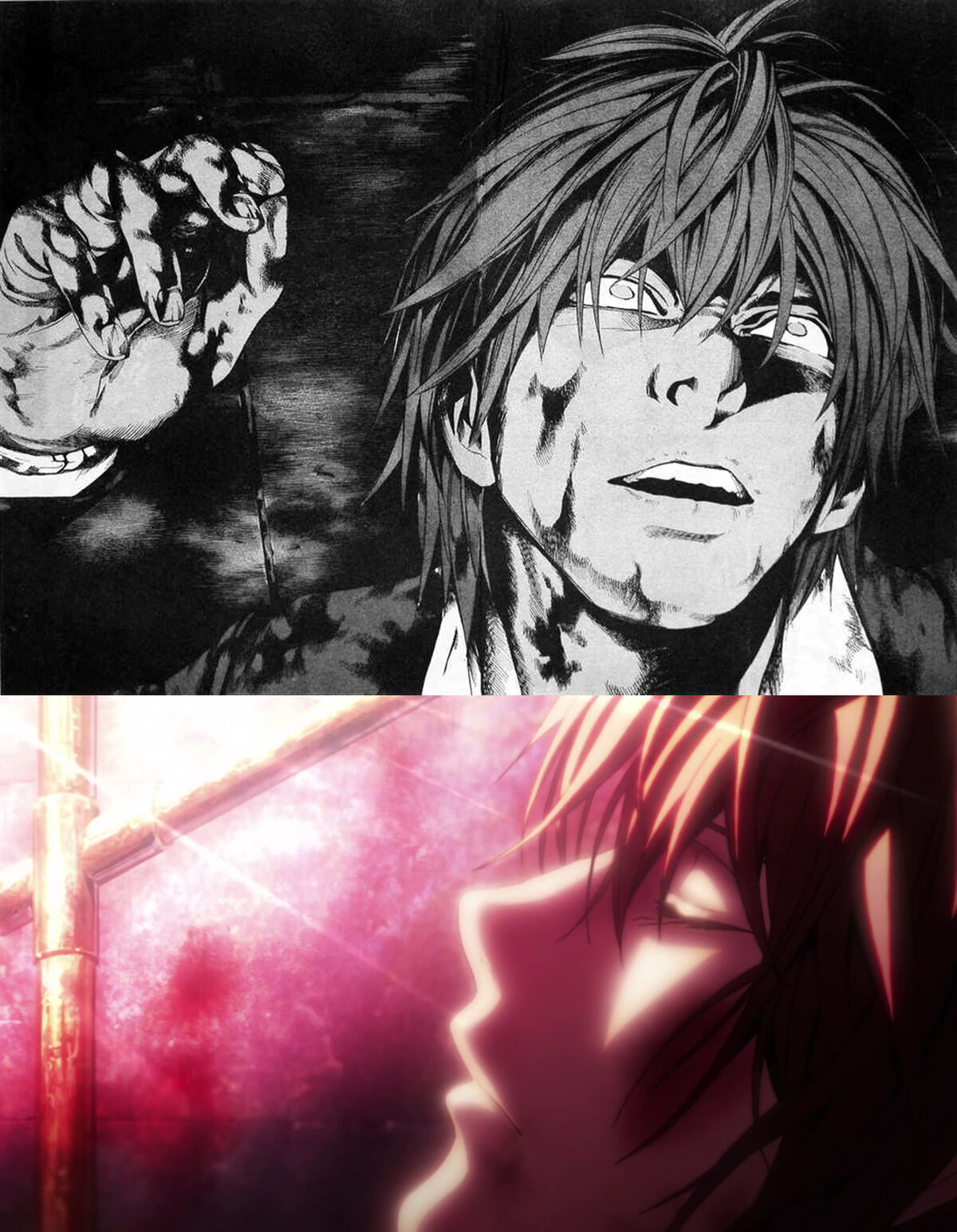 Um I think kazuma had becomed Light Yagami in these moments.This takes  place in volume 2 manga.He used steal to take golems head and power core of  the destroyer. : r/Kazuma