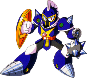 Knight Man's artwork from Mega Man 6.