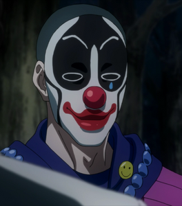 Anime Depiction of Nico's Clown Mask