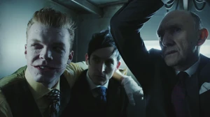 Jerome, Penguin and the mayor are in the truck.