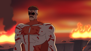 "Merry Christmas." - Omni-Man after Having effortlessly destroyed Homelander but is heartbroken