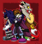 Art trade between JC the Hyena and Xiamtheferret 2/3