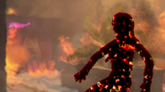 Makima burned by Gojo's Limitless shockwave