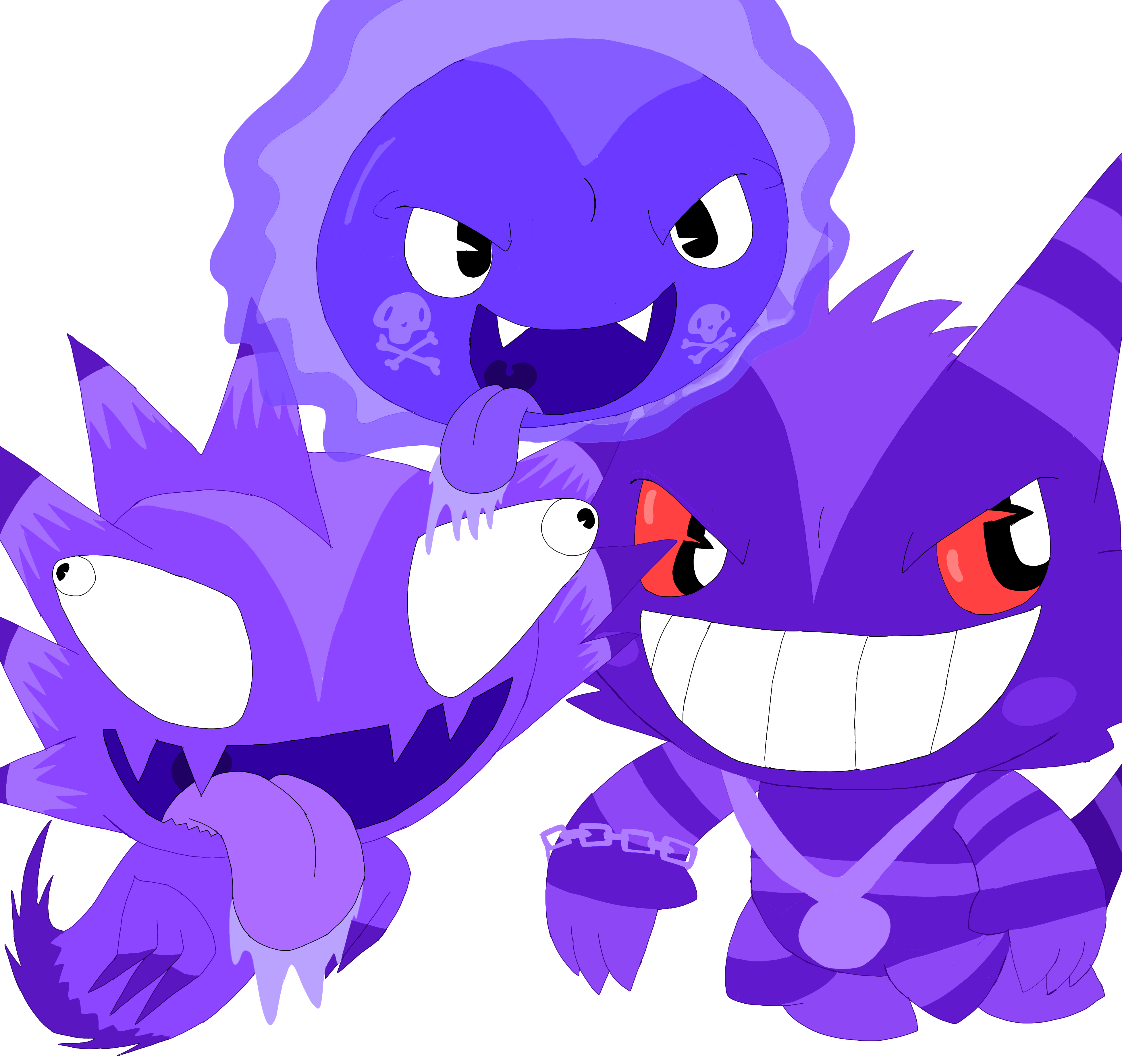 Gengar Haunting in 2023  Ghost pokemon, Pokemon art, Pokemon