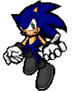 Pixilart - Dark sonic by Sonic-Gamer