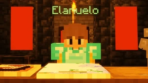 Elanuelo in his underground bunker.