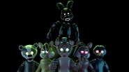 Wallpaper of Blackrabbit and the other animatronics.