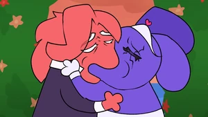 Preston and Bam's kiss.