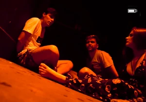The Invader tied Rezende and his friends in a dark shed